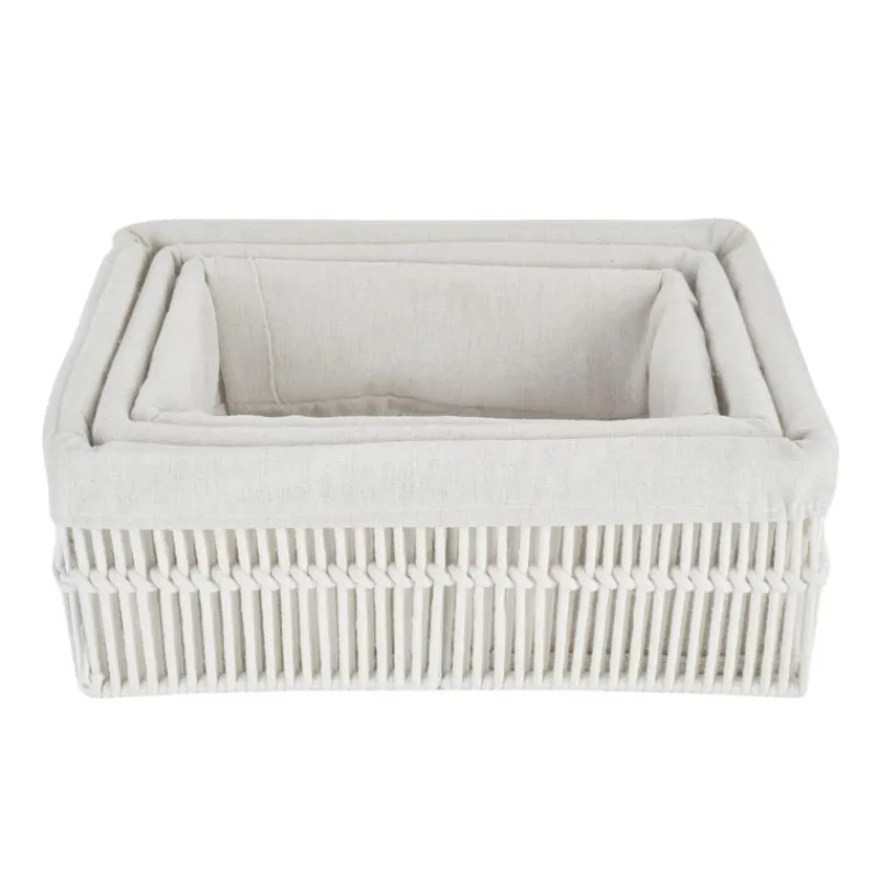 New Set x3 panieres de rangement tre Accessoire Salle De Bain