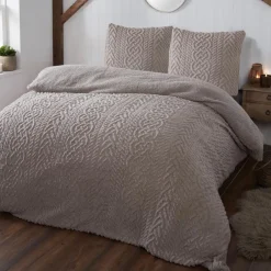 New Sherpa 200x200 vison Linge De Lit·Parure De Lit, Housse De Couette