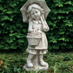 Sale Statue fille/garcon parapluie Objets Décoratifs