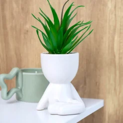 Succulente en pot Fleur, Plante Artificielle