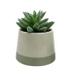 Clearance Succulente pot bicolore Fleur, Plante Artificielle