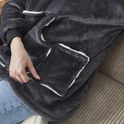 Online Sweat plaid chauffant gris Cocooning