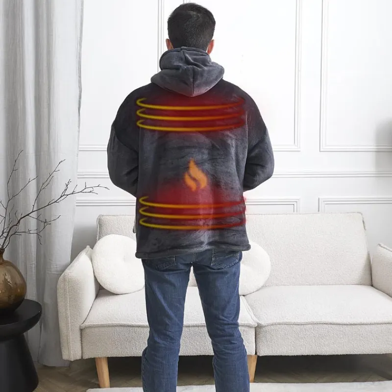 Online Sweat plaid chauffant gris Cocooning
