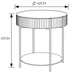 Sale Table appoint avec rangement Cuisine, Salle À Manger
