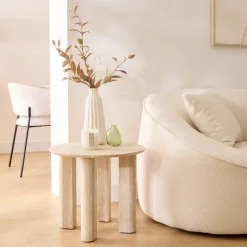 Clearance Table cafe effet travertin kayan Salon