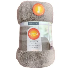 Sale Taie d'oreiller x2 63x63cm teddy Linge De Lit·Taie
