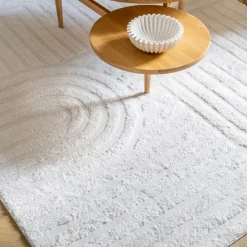New Tapis arche 120x170cm blanc Décoration Textile·Tapis