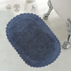 Best Tapis bain crochet gris Linge De Toilette, Plage·Tapis De Bain