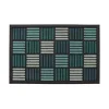 Sale Tapis caroll 40x60cm turquoise Tapis