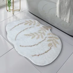 New Tapis citrouille blanc Accessoire Salle De Bain