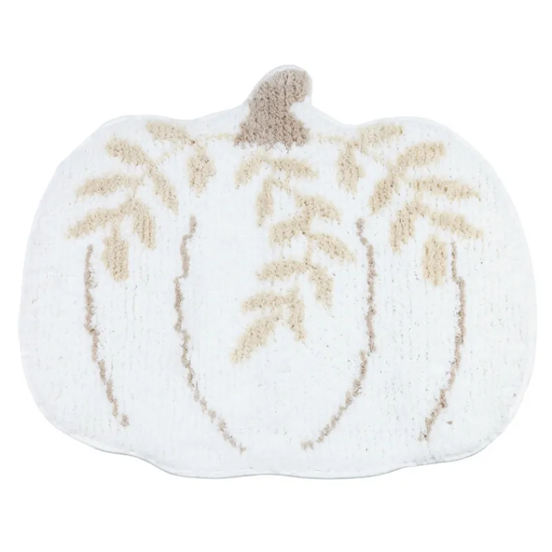 New Tapis citrouille blanc Accessoire Salle De Bain