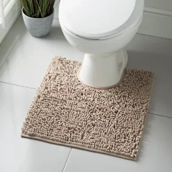 Hot Tapis contour beige Linge De Toilette, Plage·Tapis De Bain
