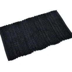 New Tapis de bain natte noir Linge De Toilette, Plage·Tapis De Bain