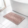 Discount Tapis de bain paillette rose Linge De Toilette, Plage·Tapis De Bain