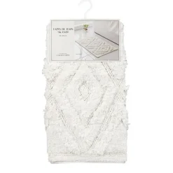 Outlet Tapis de bain skandi creme Linge De Toilette, Plage·Tapis De Bain