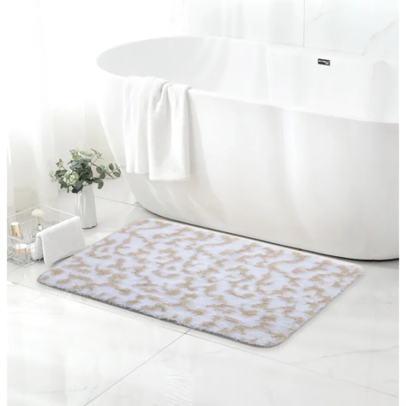 New Tapis de bain 40x60 ass beige Linge De Toilette, Plage·Tapis De Bain