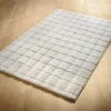 Online Tapis grid creme Décoration Textile·Tapis