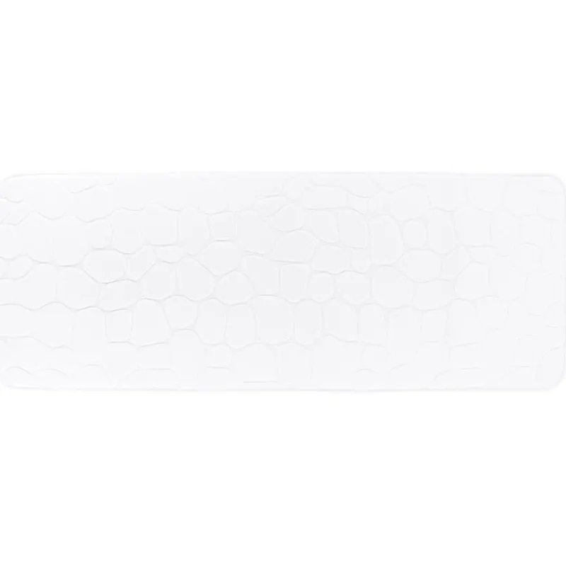 Best Tapis 45x120cm blanc Linge De Toilette, Plage·Tapis De Bain