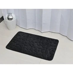 New Tapis 50x80cm noir Linge De Toilette, Plage·Tapis De Bain