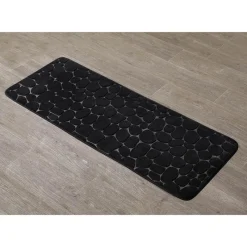 Best Tapis 45x120cm noir Linge De Toilette, Plage·Tapis De Bain
