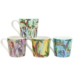 Best Tasses colorees motif jungle Vaisselle, Art De La Table·Tasse, Mug, Bol