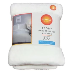 Teddy 200x200 creme Linge De Lit·Parure De Lit, Housse De Couette