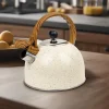 New Theiere avec bec sifflant beige Ustensiles, Accessoire De Cuisine