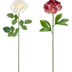 Online Tige rose artificielle Fleur, Plante Artificielle