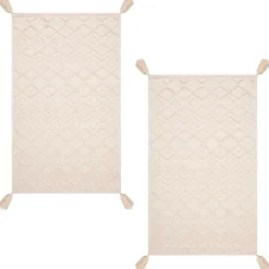 New Torchon x2 pompons Linge De Table, Cuisine·Torchon