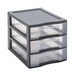 Tour a4 mm 3 tiroirs gris Rangement