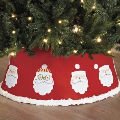 Sale Tour de sapin feutrine rouge pai Décoration De Sapin