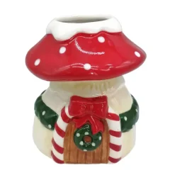 Clearance Vase maison champignon h12cm Décoration