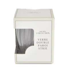 Clearance Verre double paroi strie Vaisselle, Art De La Table·Tasse, Mug, Bol