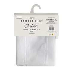 Vitrage x2 chelsea 60x160cm Rideau, Voilage·Vitrages