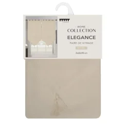Hot Vitrage x2 elegance 60x90cm Rideau, Voilage·Vitrages