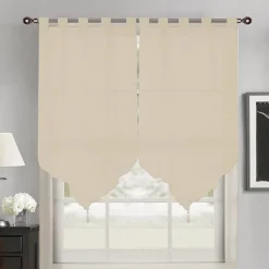 Best Vitrage x2 elegance 60x120cm Rideau, Voilage·Vitrages