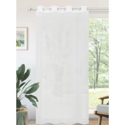 Best Voile Aillets pompons 140x240cm Rideau, Voilage·Voilage