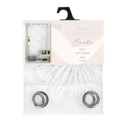 Hot Voile carla 140x240cm blanc Rideau, Voilage·Voilage