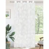 Outlet Voile feuillette 140x240cm blanc Rideau, Voilage·Voilage