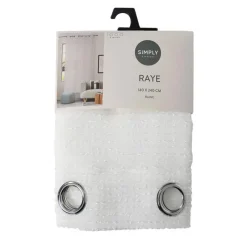 Outlet Voile oeillets raye tufte Rideau, Voilage·Voilage
