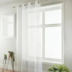 Sale Voile pompons 140x240 Rideau, Voilage·Voilage