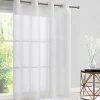 Outlet Voile 140x240cm blanc Rideau, Voilage·Voilage