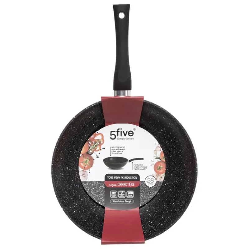 Wok 28 alu forge caractere Casserole, Poêle