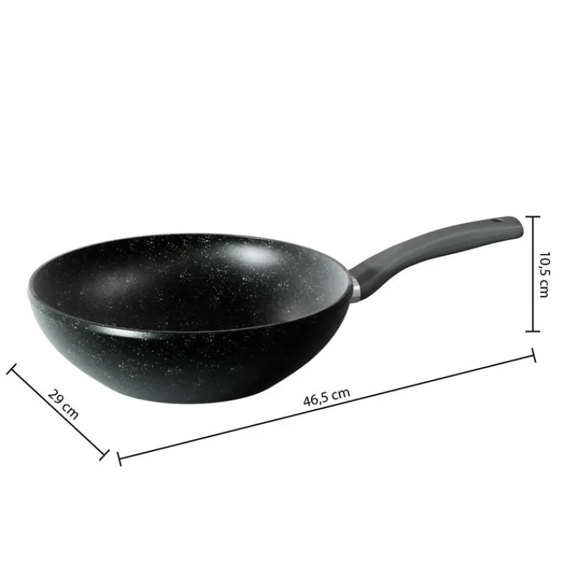 Wok 28 alu forge caractere Casserole, Poêle